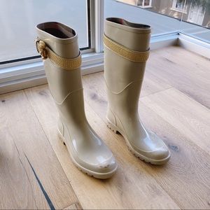 Burberry rain boots